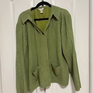 Green Knit Cardigan